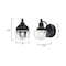 Westinghouse Fixture Wall Outdoor 60W Dusk to Dawn Eddystone, Matte Black Clear Seed Glass 6121200 - alternate 6